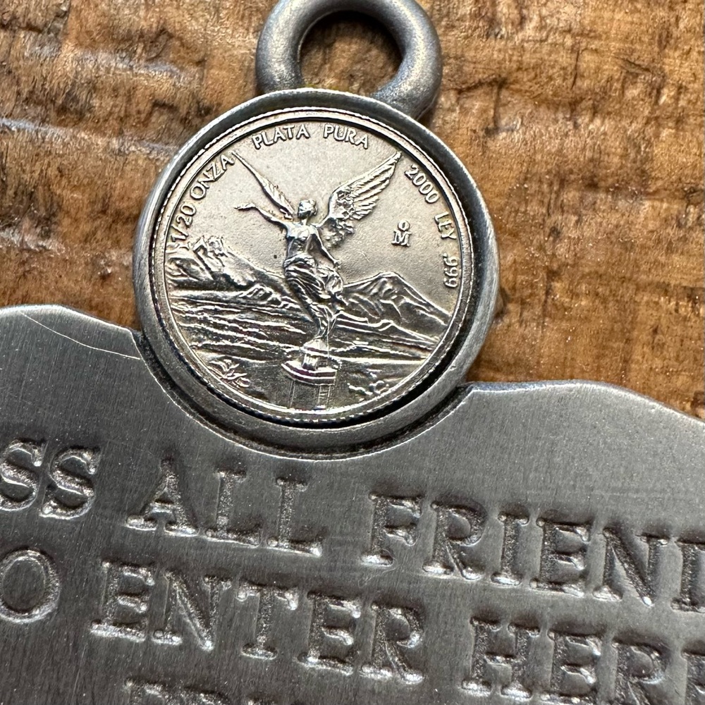 Pewter & Silver Coin House Blessing - Picture 4 of 5